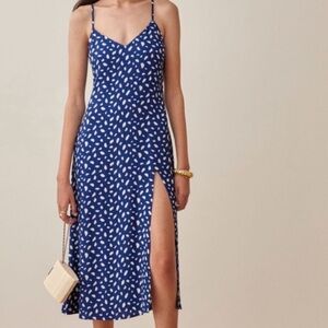Reformation Crimini Midi Dress in Moray
